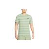 Nike Striped Logo Round Neck Pullover Short Sleeve T-Shirt Men Tops Matcha DZ2986-386