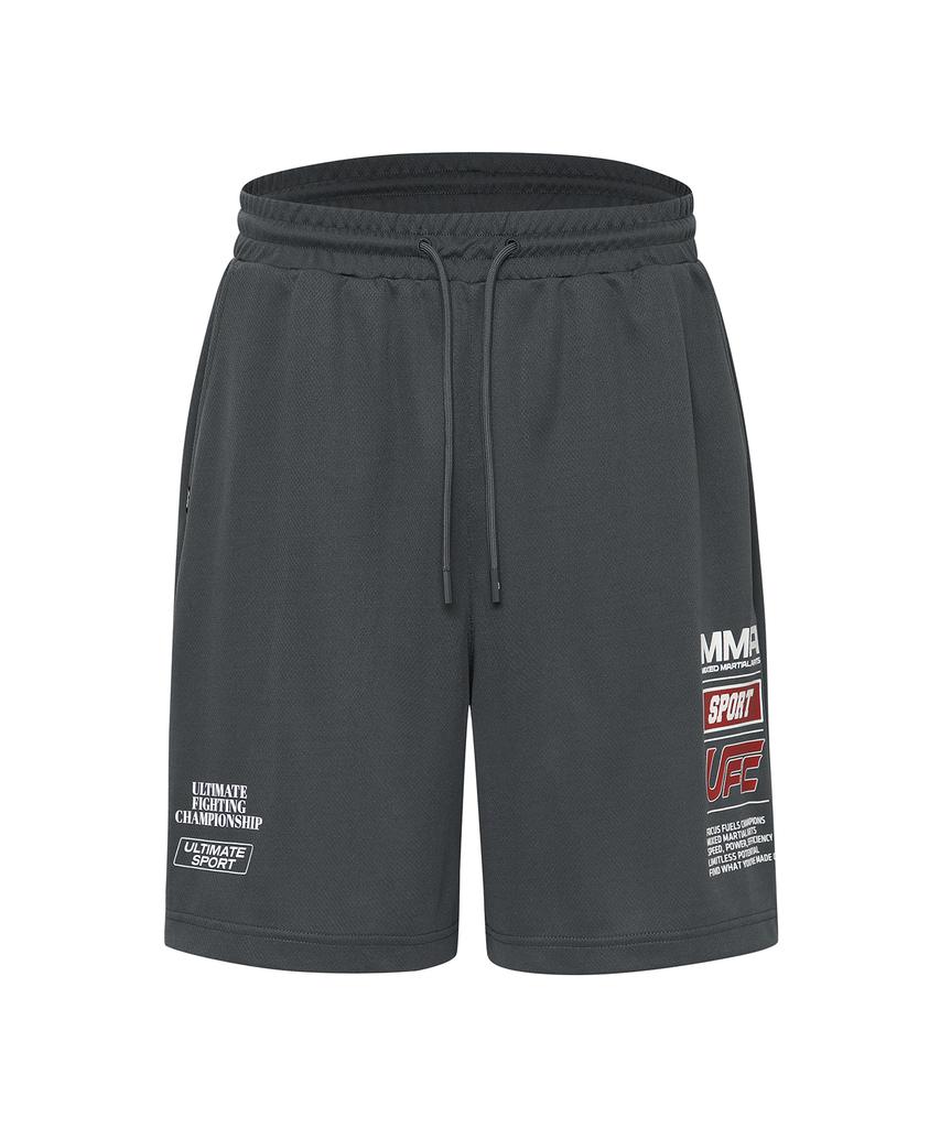 Ufc Sports Ufc Sponsor Relax Fit Shorts Charcoal U4Tpx2306Ch