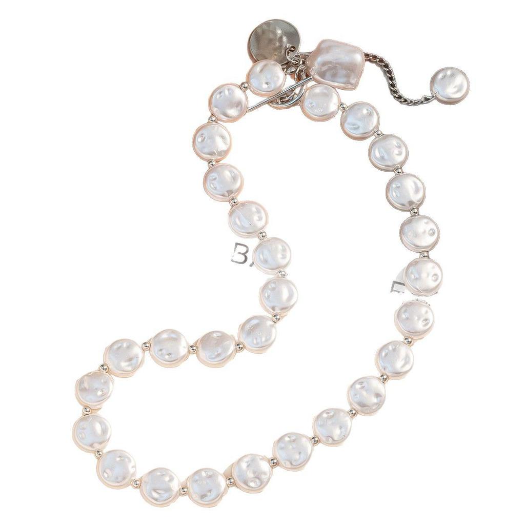 European Baroque Faux Pearl Tassel Necklace