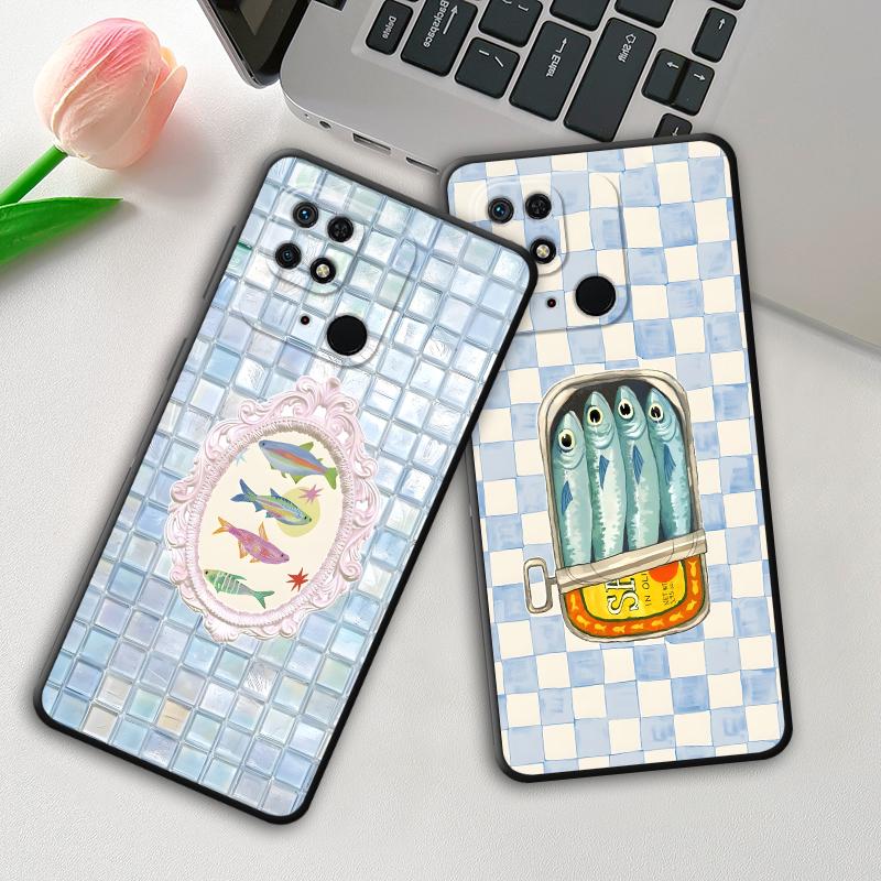 Cartoon Creative Fish Case for Xiaomi Poco F8 C71 F1 C50 F3 C61 C75 M3 M4 M7 Pro X3 X4 X5 X7 Pro M5 Funda Phone Cover