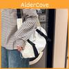 Stylish Black Nylon Crossbody Bag For Women With Large Capacity And Trendy Design