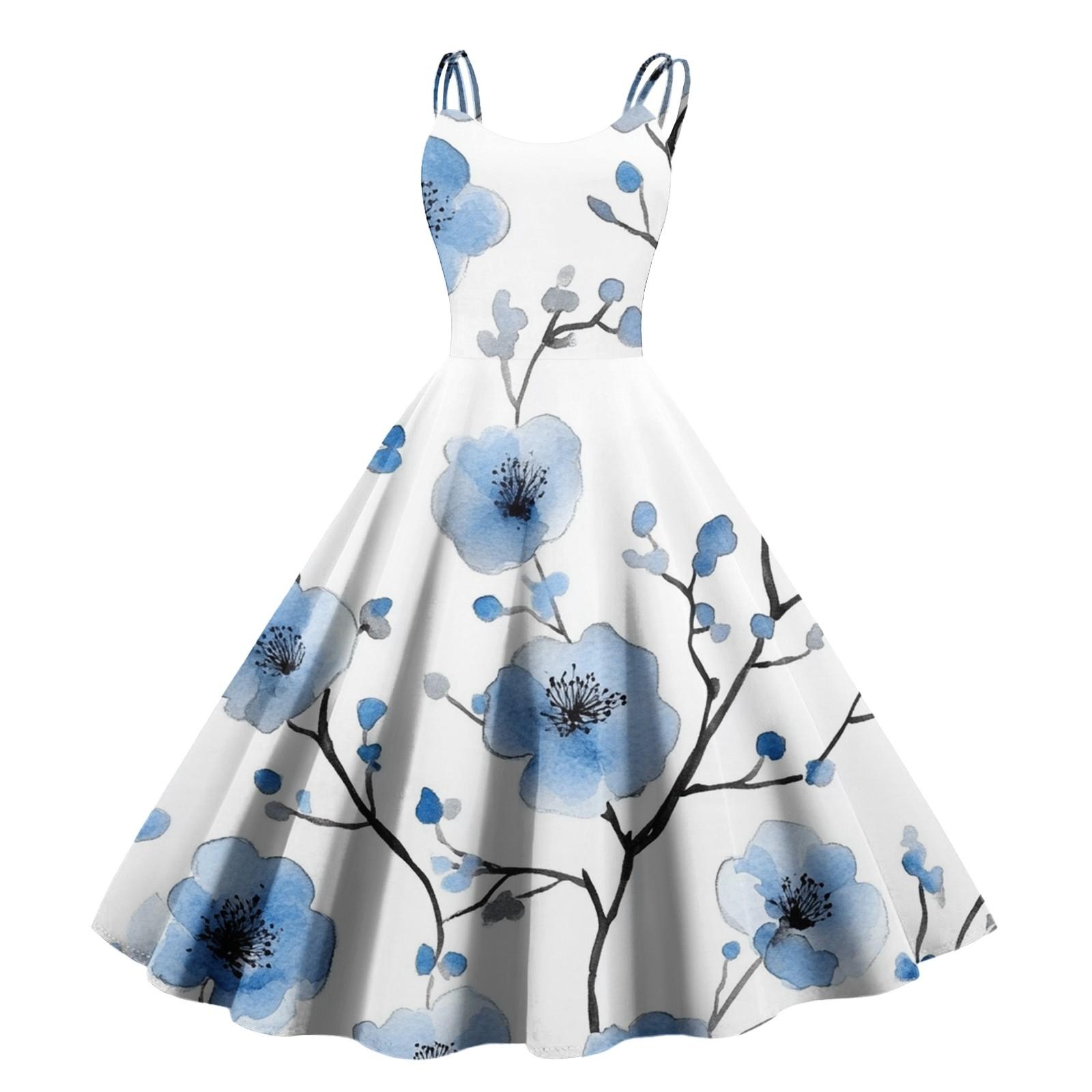 

Женское сексуальное платье с открытыми плечами в стиле панк-винтаж с цветочным принтом XL