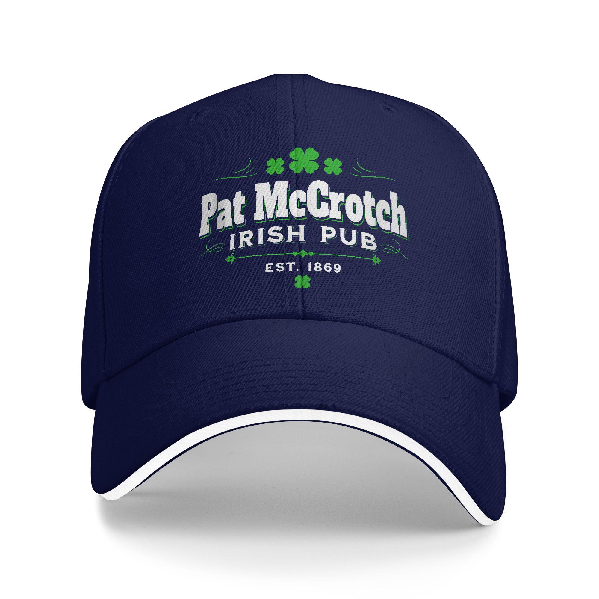 

Pat McCrotch Irish Humor Novelty St Patricks Day Sun Baseball Cap Summer Men Design Trucker Hat Retro Outdoor Gym Baseball Caps One Size