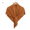 Premium Triangle Jersey Hijabs for Women Solid Muslim Scarves Turban Elastic Bandana Arab Headscarf Khimar Wraps Saudi Hijabs