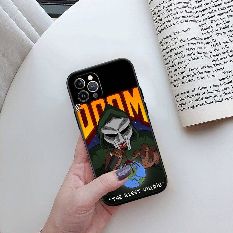 MH89 MF DOOM Phone Shell Case for iPhone 7 8 11 12 13 14 15 16 17 16E XS Pro Max XR X SE Air