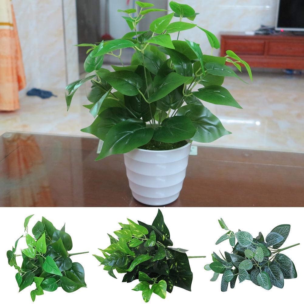

1Pc Искусственное растение Зелень Лист DIY Сад Сцена Вечеринка Свадебный фестиваль Декор Рождественское украшение
