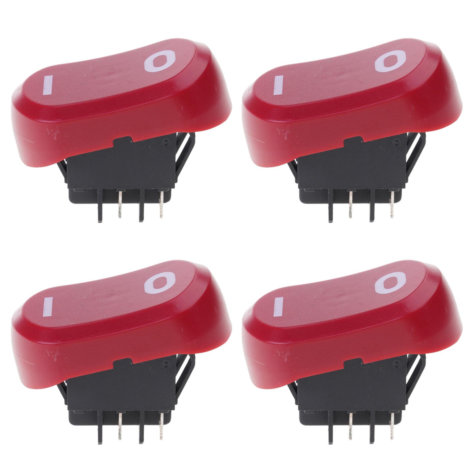 

4 шт. Электрический переключатель для пылесоса влажной и сухой уборки, вакуумный переключатель, переключатель питания, запасные части, аксессуары для источника питания двигателя