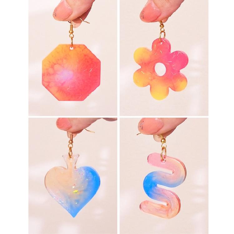Eye Catching Mold for Unique Earrings and Keychains Handmade Jewelry Accessory