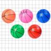 Rubber Inflatable Small Basketball Toy Sports Elastic Balls Fillers Small Patting Ball  Kids