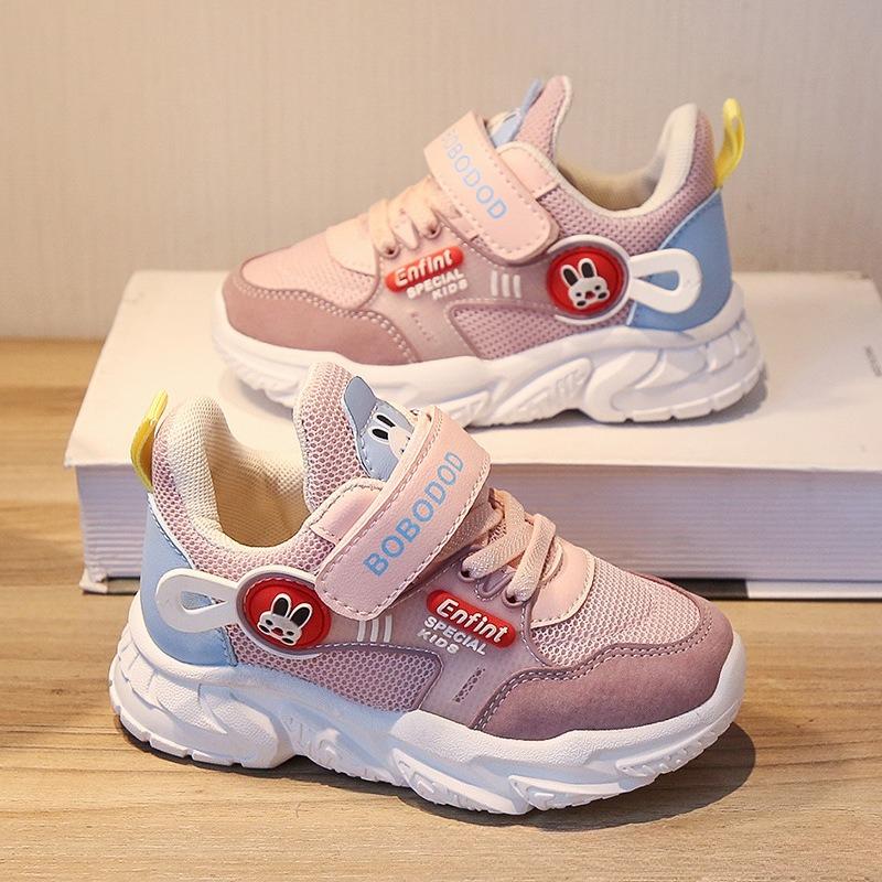 

Children Eco Friendly Sneakers Spring Autumn School Kids Cute Casual Shoes size 21 розовый