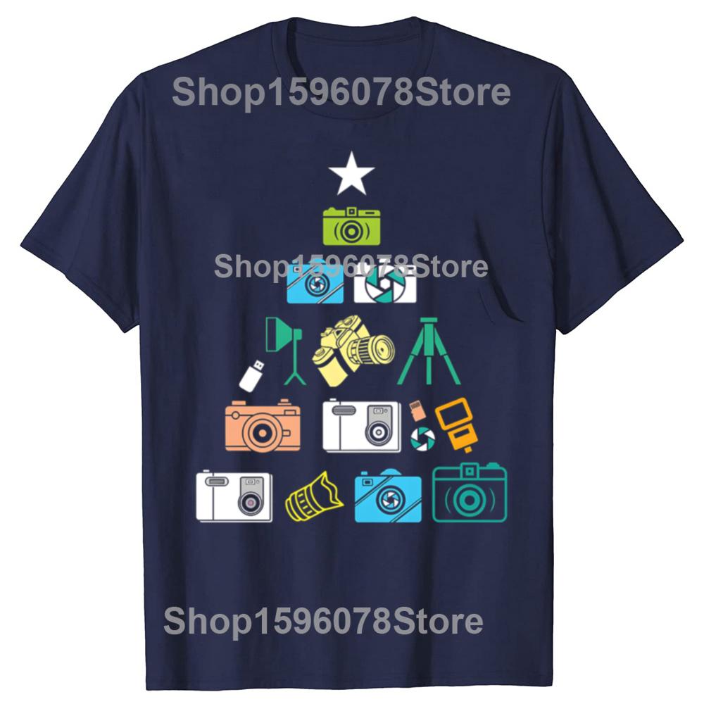Christmas Photography Photographers TShirt Summer Fashion Vintage Summer Style Cotton Short Sleeve Oversized Tshirt Tops