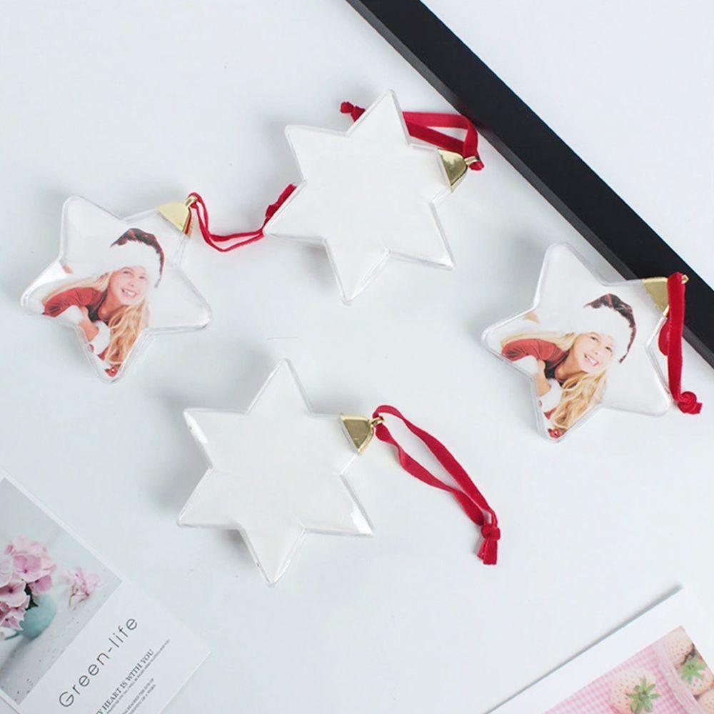 Hanging String DIY Home Decor Photo Frame New Year Gifts Christmas Tree Ornaments Transparent Ball