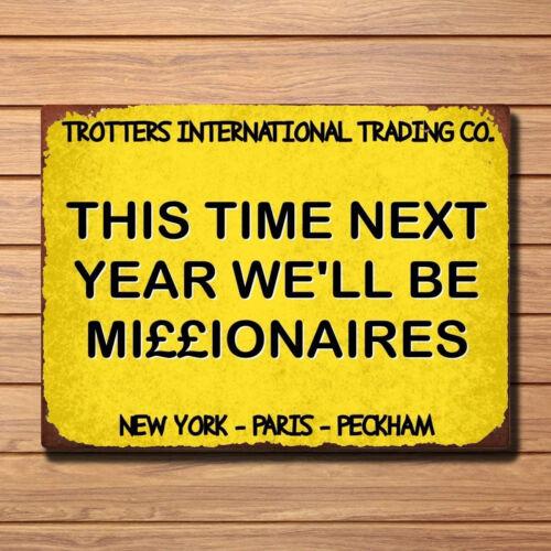 VINTAGE RETRO TROTTERS ONLY FOOLS HORSES TV DEL BOY INSPIRED MAN CAVE METAL SIGNAluminum 20x30cm(7.8x11.8inch)