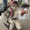 In Stock 13cm Demon Slayer Akaza Hakuji Anime Figure Model Doll Action Figurine Pvc Decoration Peripheral Desktop Ornament Toy