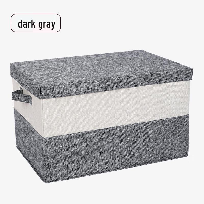 

Foldable Cotton Linen Storage Box with Lid