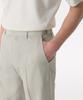 MUSINSA STANDARD Cool Touch Semi-Wide Hidden Banding Slacks [Dusty Cream]