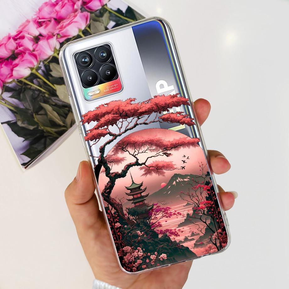 For Realme 8 8i 8Pro 4G 5G Phone Case Clear Soft TPU Silicone Back Cover Cool Cartoon Girly Bumper On Realme8 8 Pro Slim Coques