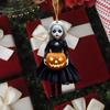 Halloween Pumpkin Princess Pendant Car Hanging Ornament Acrylic Rearview Mirror Charm Festive Party Decoration for Wall Door Room