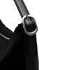 Lee Leather Color Block Nylon Shoulder Bag Black