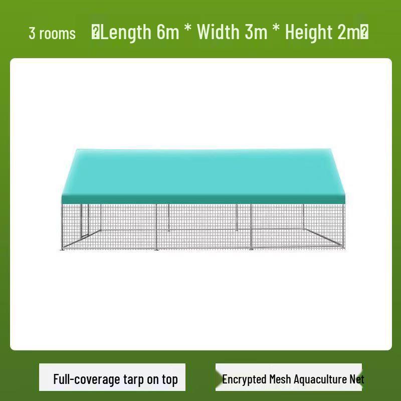 Extra Large Rainproof Outdoor Chicken Coop & Poultry Cage for Rabbits, Peacocks, and Pigeons