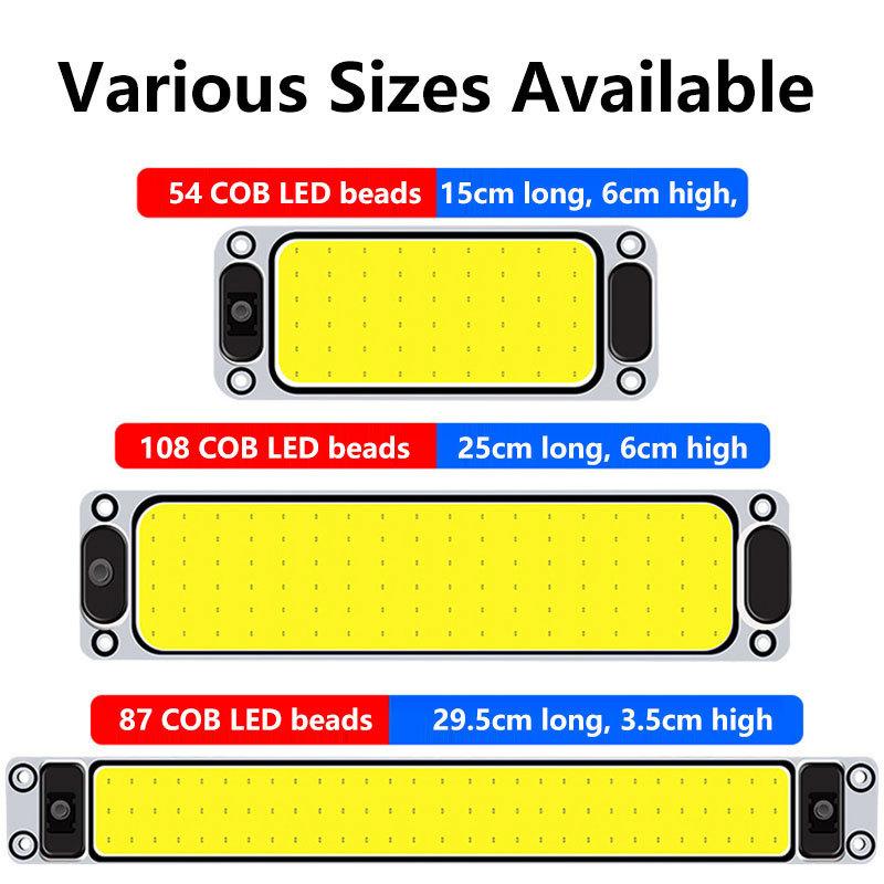 12V-24V Super Bright Waterproof LED Truck Roof Light Car COB Roof Interior Light Van LED Reading Light 87 108 54 LED Chips