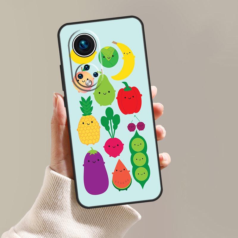 Vegan Pattern Case For Honor Magic 8 6 5 7 Lite 400 Pro 200 90 70 50 X8c X8b X9a X9b X9c X9d Win RT Cover