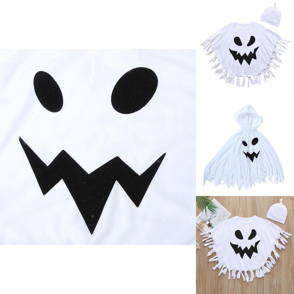 Soft And Comfortable Ghost Cloak Cape Halloween Cosplay Costume For Toddlers