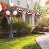 Independence Day Decoration Outdoor Garden Decoration Fence Fence Pendant Fan Flag Hanging Happy Easter Banner Sign Wall Banner