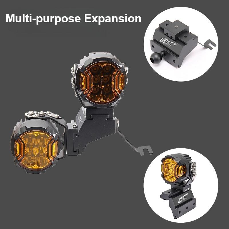For Toyota Sienna Car A Pillar Led Spotlight Bracket Front Engine Hood Quick Release Dual Guide Rail Expansion Stand Lamp Holder