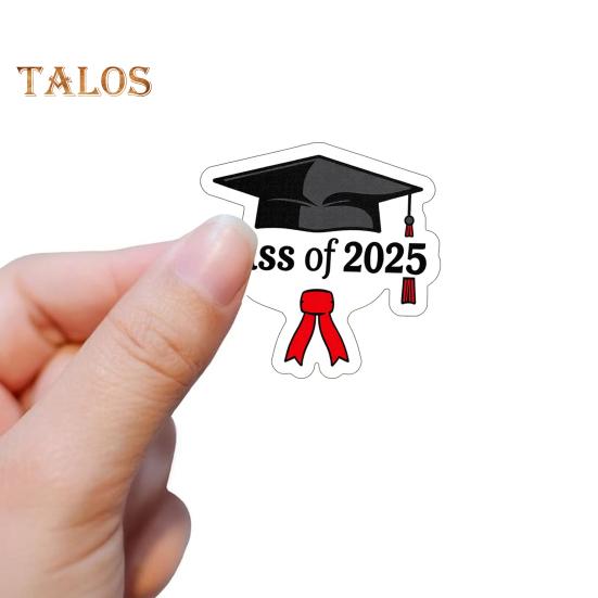 10/30/50 Teile/beutel Klasse von 2025 Graduierung Saison Aufkleber Starke Kleberücken Beschichtete Papier Senioren Schule Aufkleber