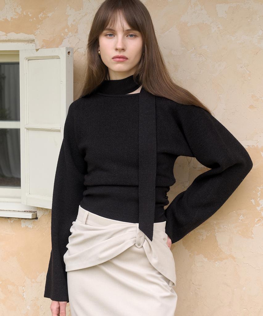 CHERI AUBE Violet Knit - Black