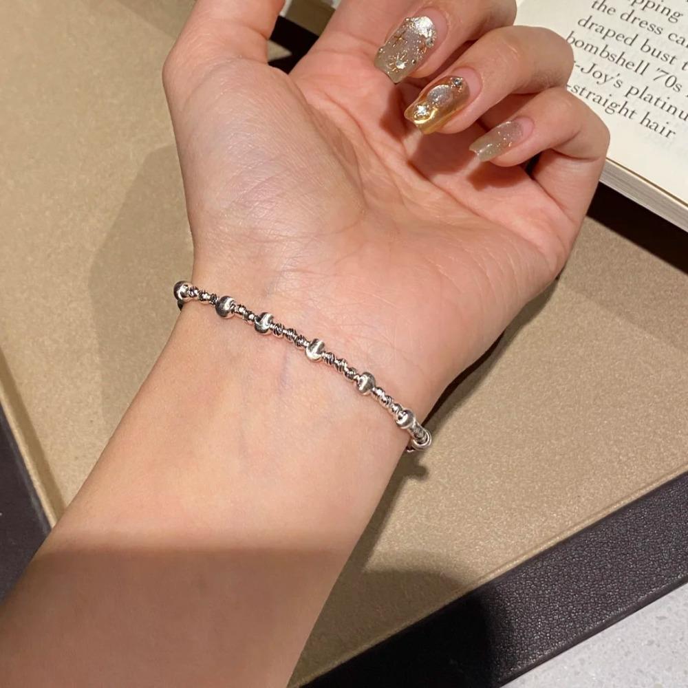 

Fashion Glowing Bracelet Women Luxury Cat Eye Beads Stretch Band Shining Accessories