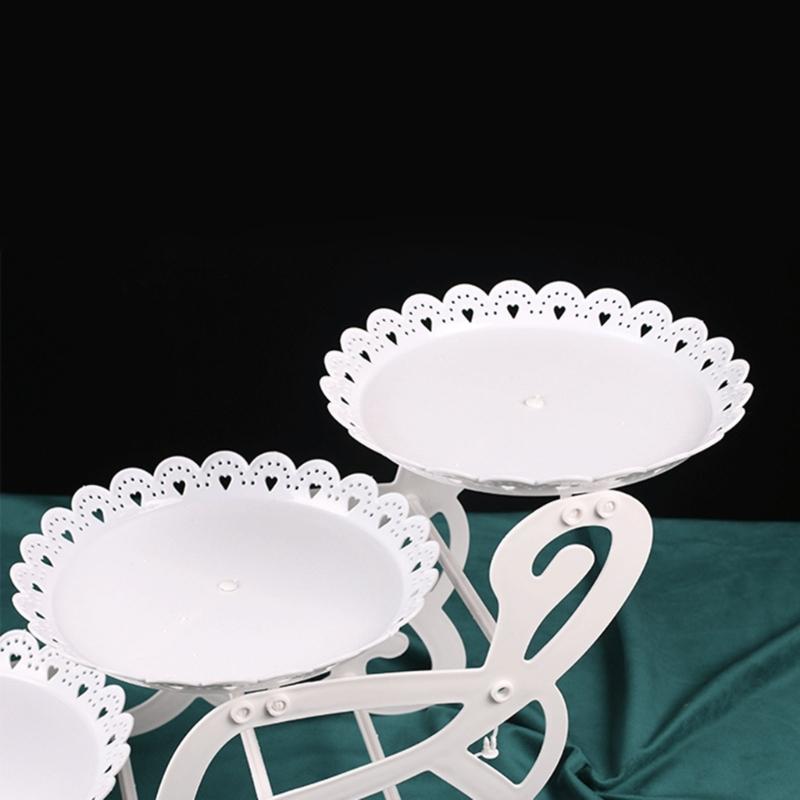 Cake Stand Birthday Cake Rack 3 Tiers Cupcake Display Holder Snacks Fruit Plate Wedding Party Tray Dessert Table Decor