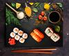 GLASS PLATE CUTTING BOARD 52x40 SPICES