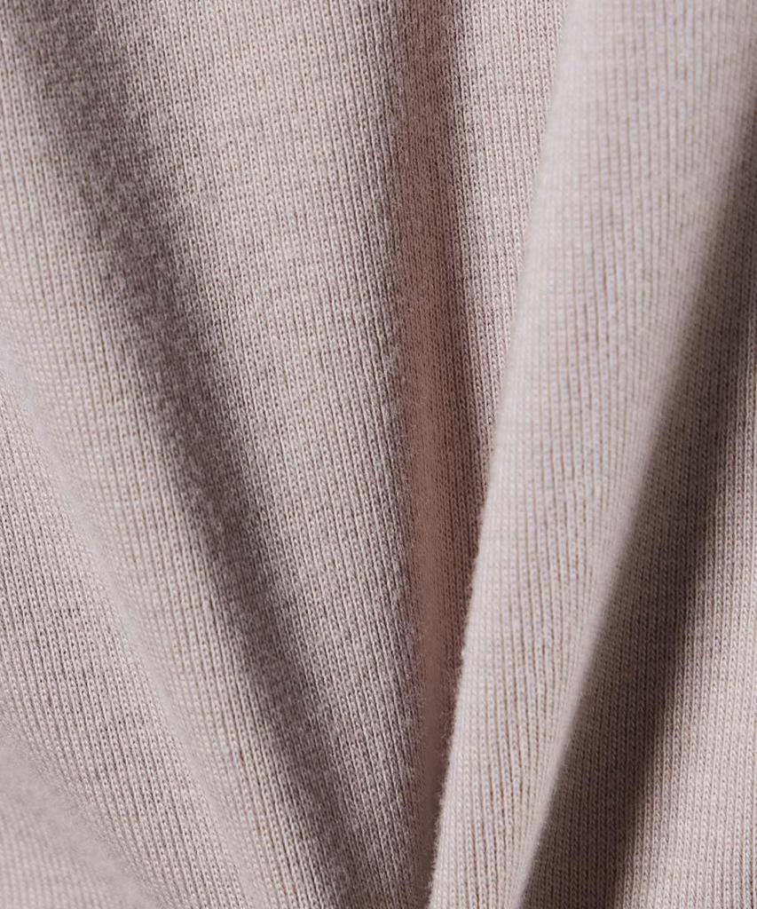 Double Standard Clothing Beige Cursive DS Logo Embroidered Women's T-Shirt (0208-000-253)