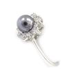 Silver Ring 'Sissi' Silver Gray (rhodium) - 10 Mm