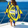 Leeds Wappen Design Gedrucktes Strandtuch, Super Weiche Mikrofaser, Perfektes Geschenk Geburtstag, für Pool, Strand, Reisen, für Familie und Freunde