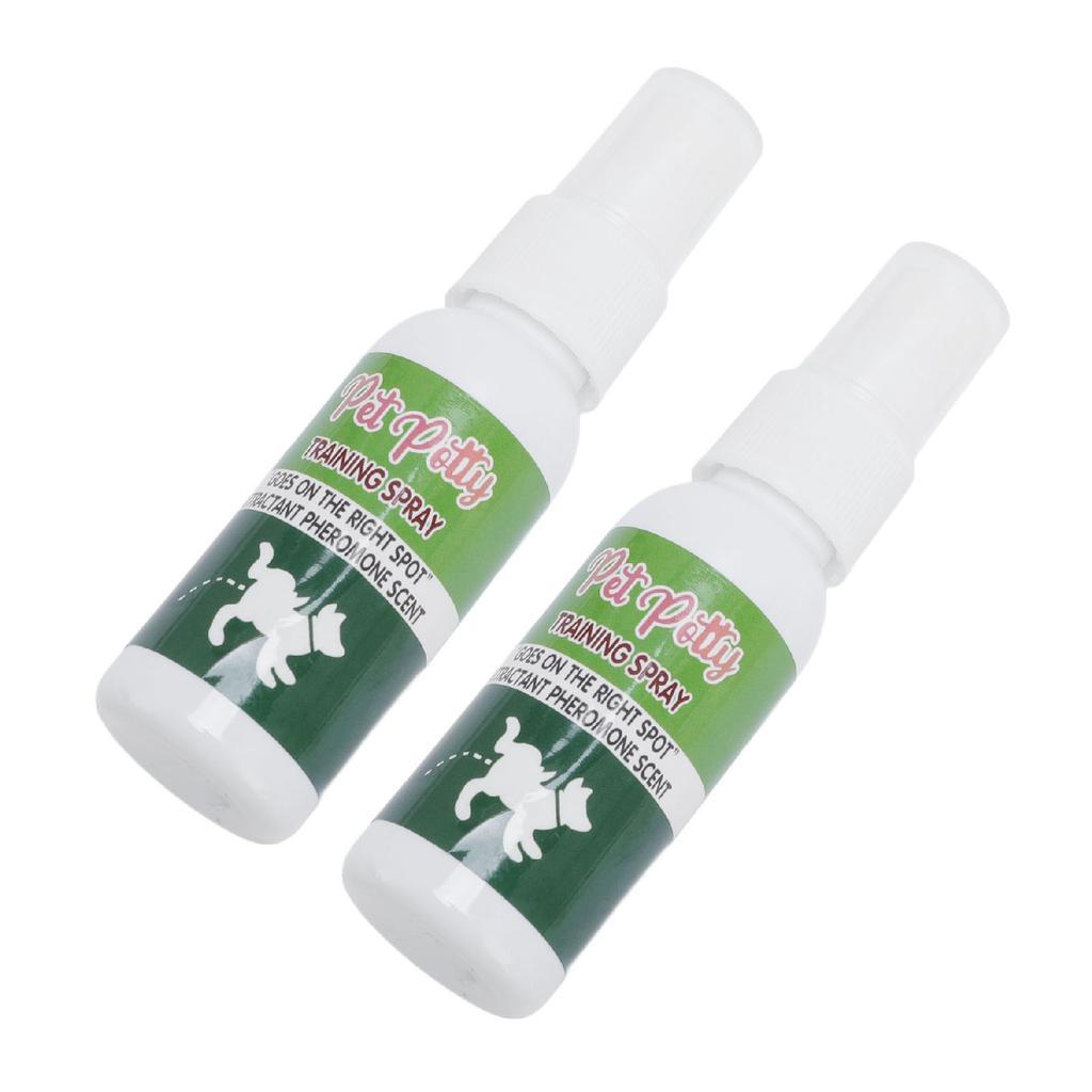 2 buc Spray pentru antrenament olitic pentru animale de companie 30ml Spray pentru pipi cu punct fix pentru cățel de câine pentru interior exterior