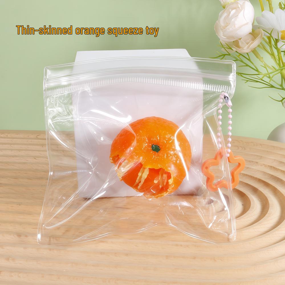 Douyin Popular Realistic Peeled Orange Squeeze Toy - TPR Stress Relief Soft Decompression Artifact