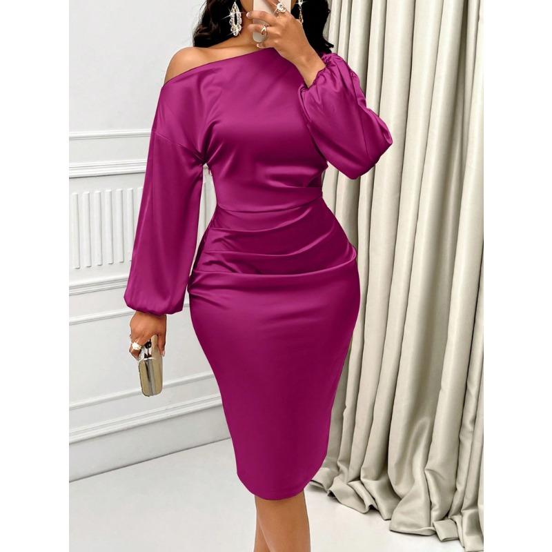 Women's Summer Dress Sexy Spice Satin Dress Haute Couture