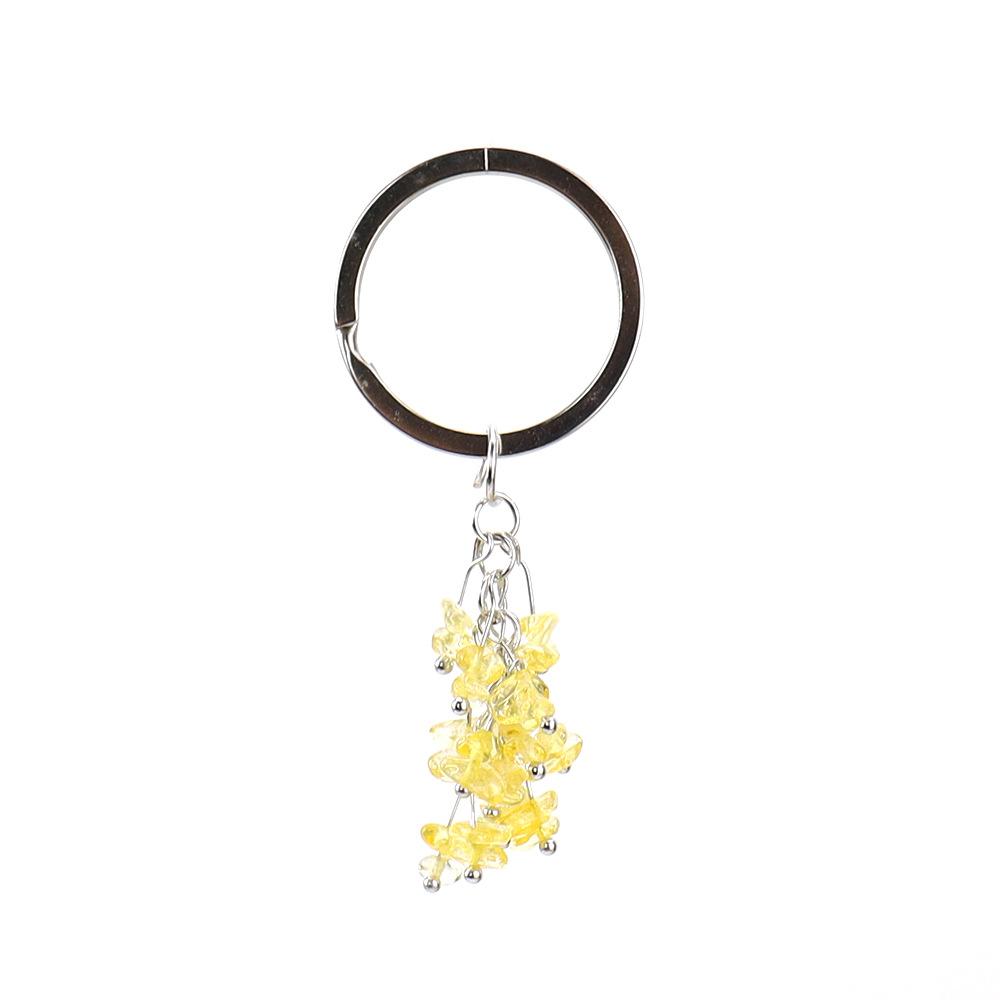 

Irregular Seven-Color Gravel Keychain, Bag Accessories, Pendant K41 цитриновый