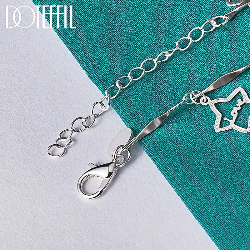 Romantic Star Bracelet Party Gift 925 Sterling Silver Fashion Jewelry