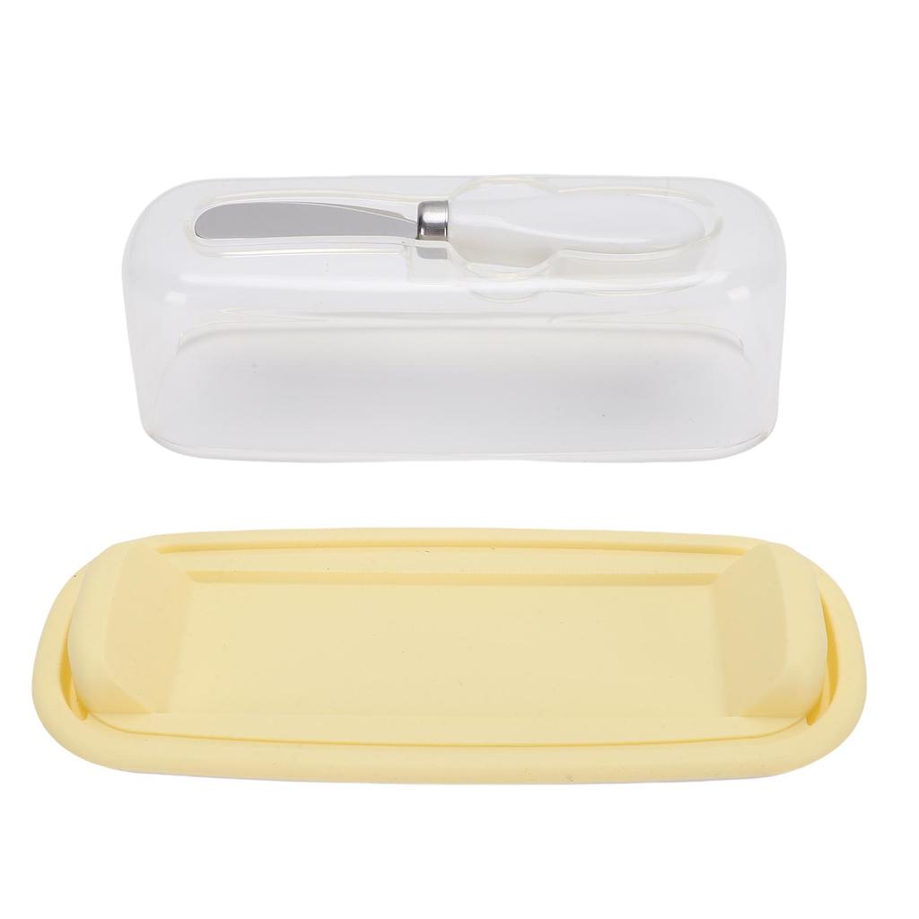 Airtight Butter Dish with Lid Cutter Food Grade PP Butter Keeper Holder Tray for Countertop and Refrigerator
