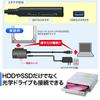 SANWA SUPPLY SATA auf USB Konvertierungskabel für Kabel 3.0 HDD/SSD/Optische Laufwerke, 0,8 m Länge, USB-CVIDE3