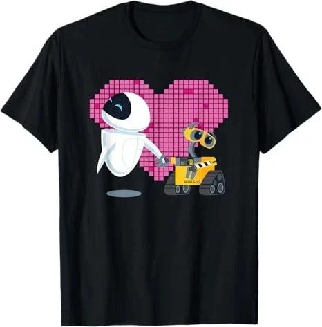 WallE And Eve Geometric Heart TShirt Size S 4XL S