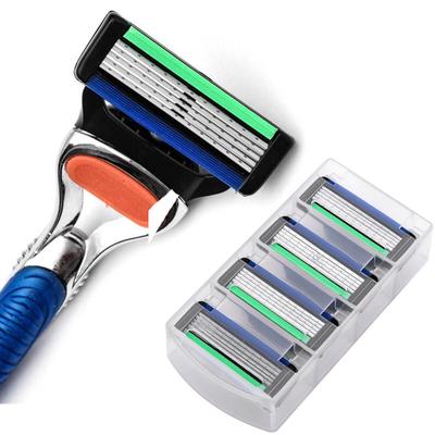 4pcs Razor Blade For Men Shaving Blades Safety Blades Cassette Shaver Suit For Gillettee Fusione