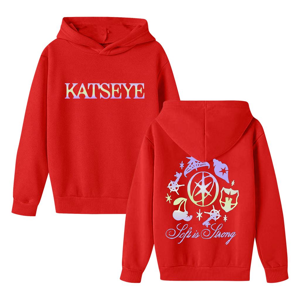 Kinder Langarm Lockerer Pullover Buchstabenaufdruck Kordelzug Kapuzen-Sweatshirt