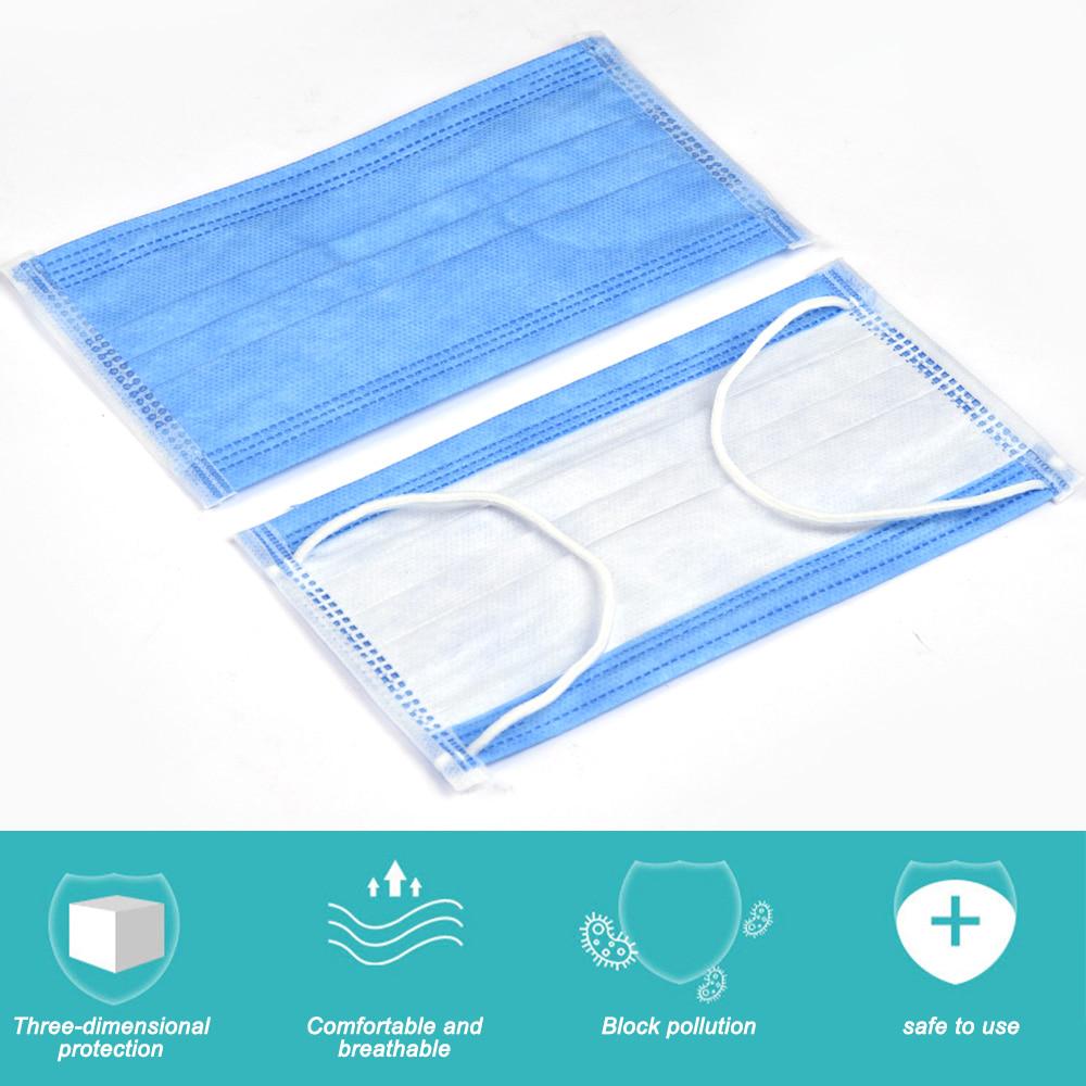 Buy Disposable Mask 3Layer Nonwoven Elastic Mouth Mask Soft