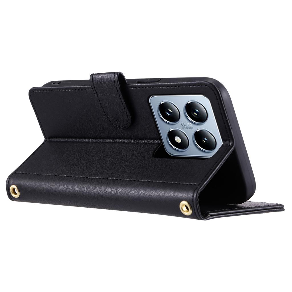 For Xiaomi 14T Wallet Case Rhombus Grid PU Leather Phone Cover