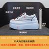 Mesh single shoes women's summer 2025 new fashion mesh breathable lace-up little white shoes thick soles increase tide spring